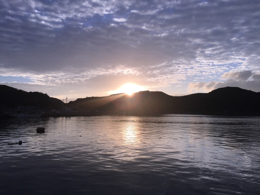 茂串港(牛深町)夕日