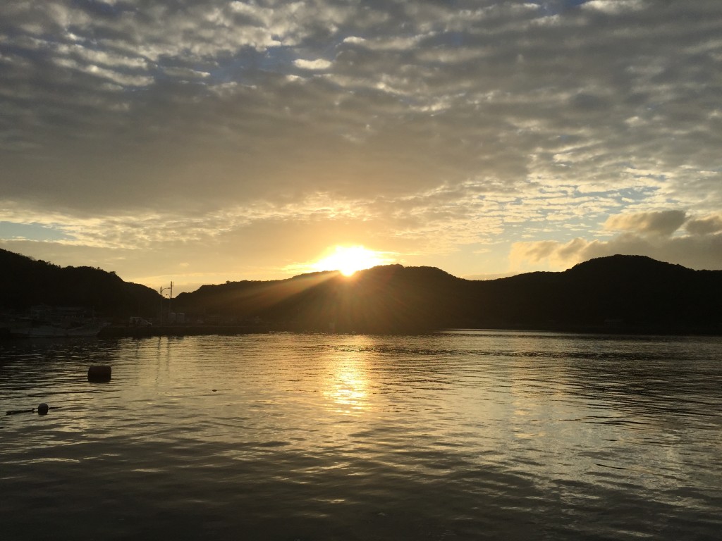 茂串港(牛深町)夕日